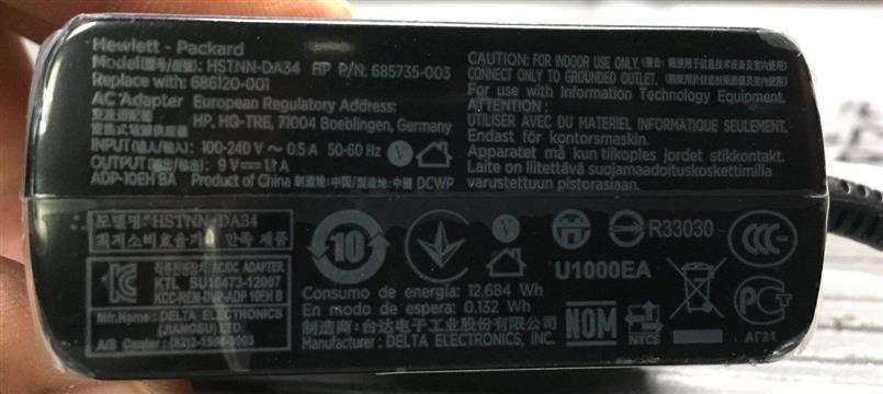 מטען מקורי HP Elitepad 1000 G2 טאבלט